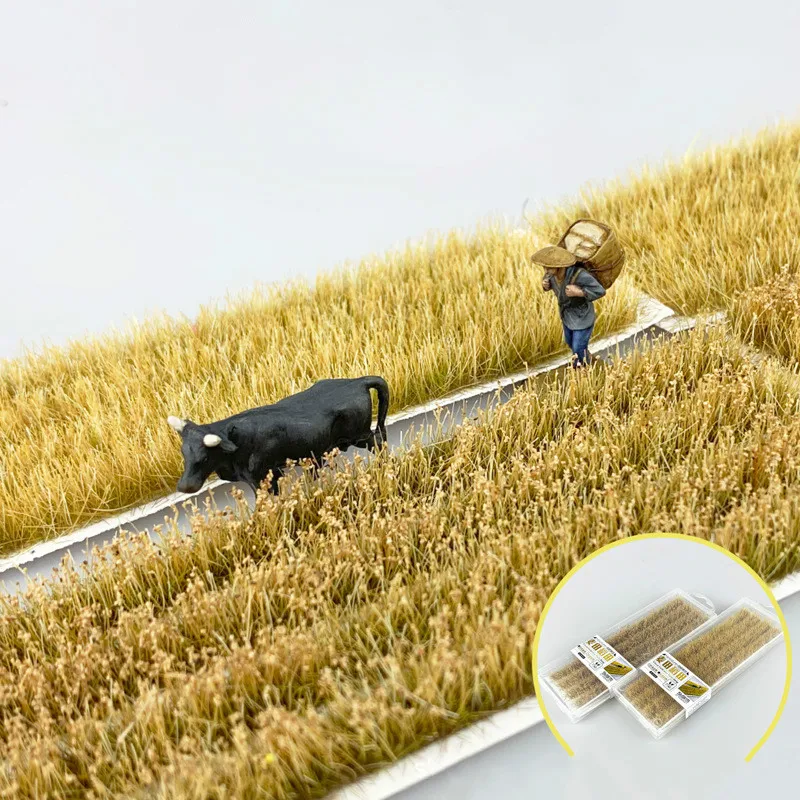 

4Strips/Box 1/72-1/87 HO Scale Wheat Field Rice Field Strip Miniature Sand Plate Sence Model