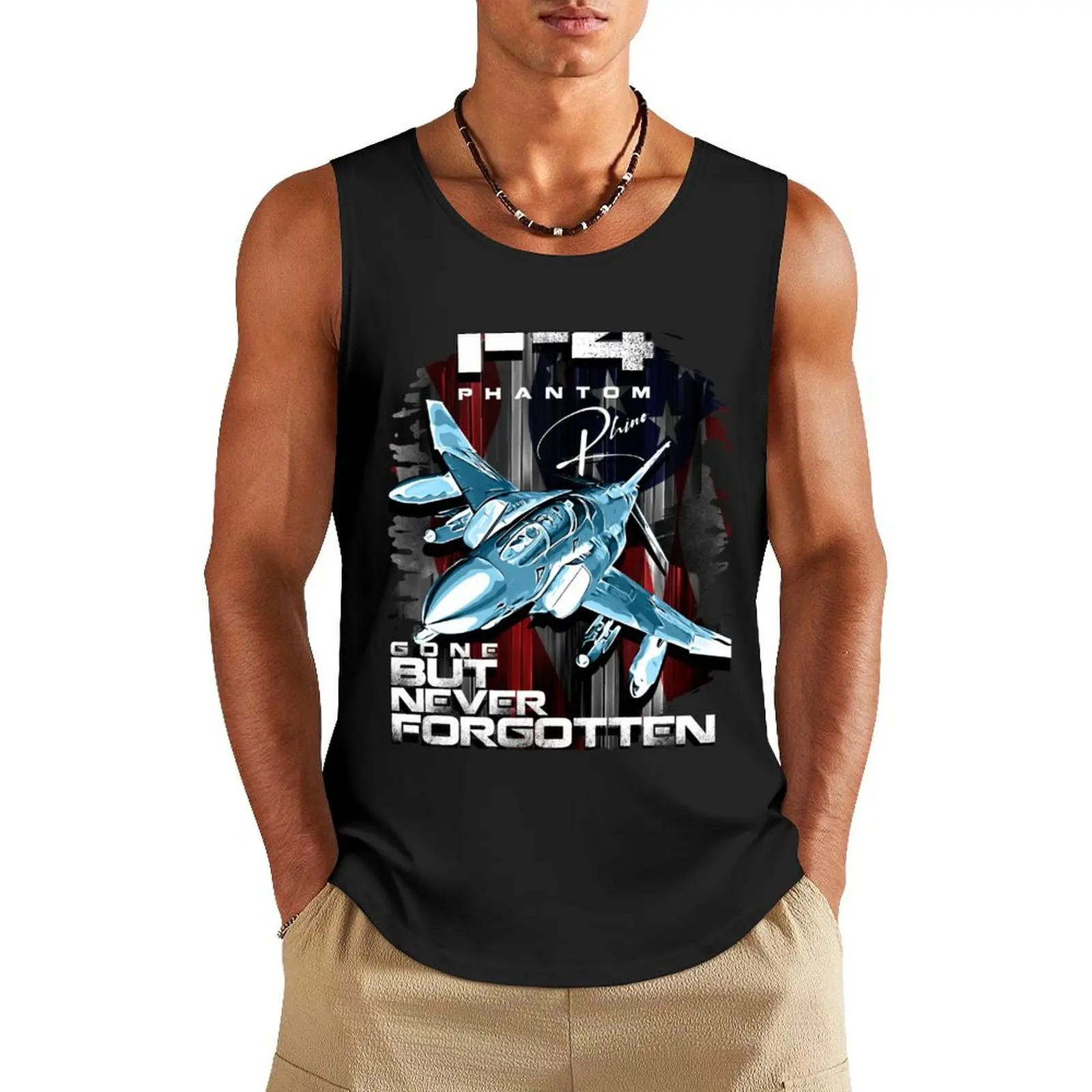 McDonnell F-4 Phantom nicknamed Rhino Gone But Never Forgotten Tank Top male top Men's gym