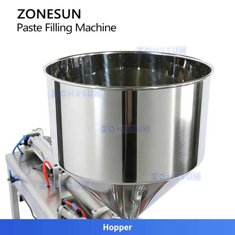 ZONESUN ZS-GY1C Pneumatic Automatic Liquid Paste Filling Machine Cream Chocolate Juice Perfume With Conveyor Bottle Filler