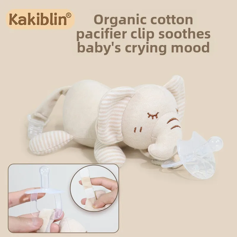 Giocattoli da Dentizione in Cotone Biologico per Neonati 0-6 Mesi Sonagli Calmanti per Bambini con Campanelli