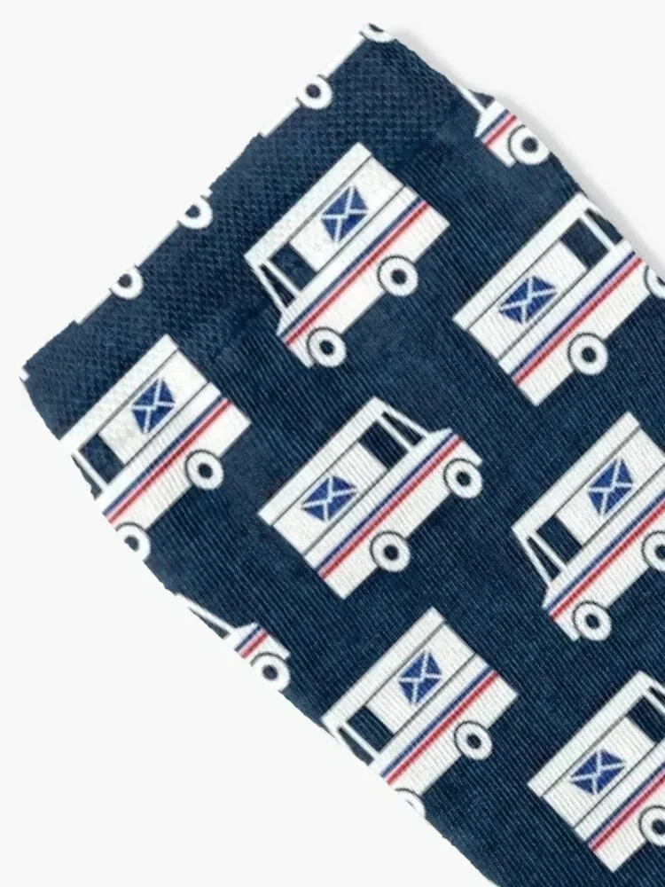 Mail Trucks - blau Socken Hockey Anti-Rutsch-Radsocken Damen Herren