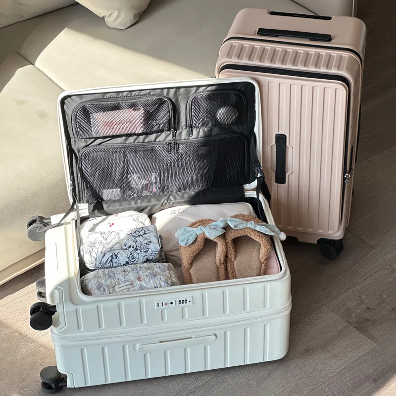 

36In Expandable Five-Wheel Suitcase Side-Opening Large Capacity Thickened PC Trolley Case Explosion-Proof Zipper Travel Suitcase