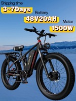 DUOTTS S26 Electric Bicycle 1500W Dual Motors 48V20AH Lithium Battery Adult City Electric Bike 26 Inch Mountain Electric Bike