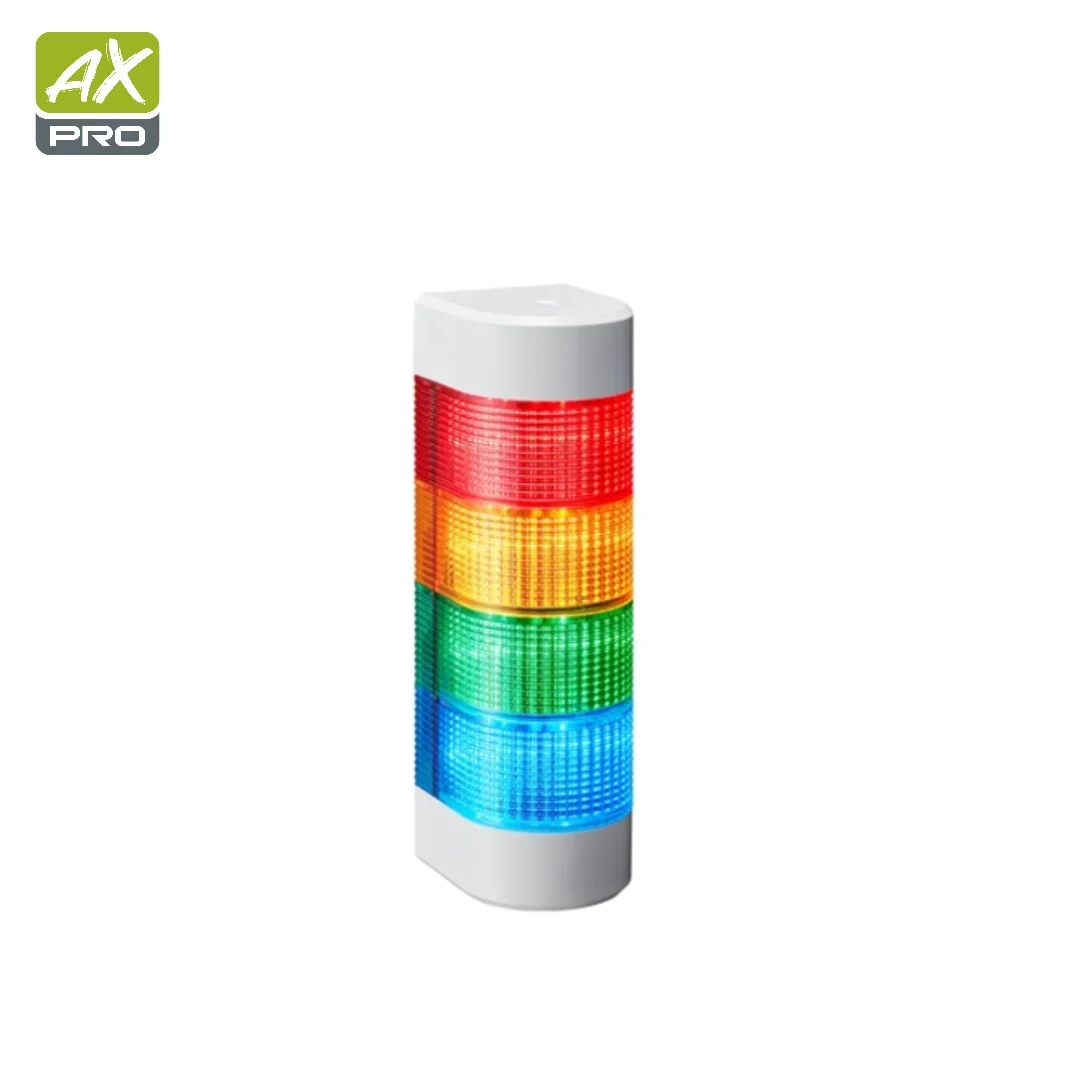 WME-302DFB-RYG 80mm 3-Tier Wall Mount LED signal Tower DC24V Continuous Flashing Alarm with Red Amber Green Light