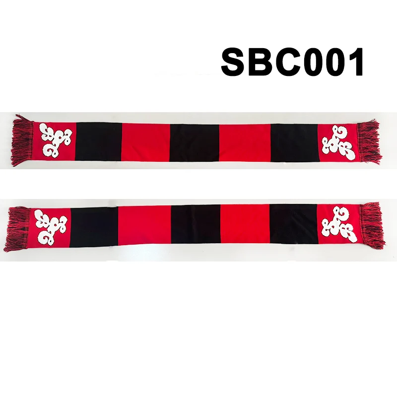 145*18 cm Size Consadole Sapporo Scarf for Fans Double-faced Knitted SBC001