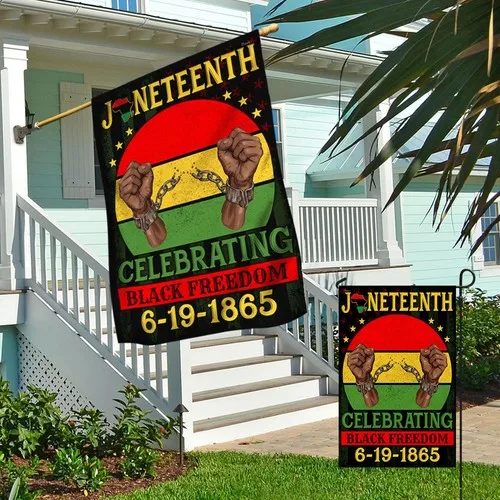 Juneteenth احتفال بعلم الحرية السوداء، علم وطني، ديكور EYY #4