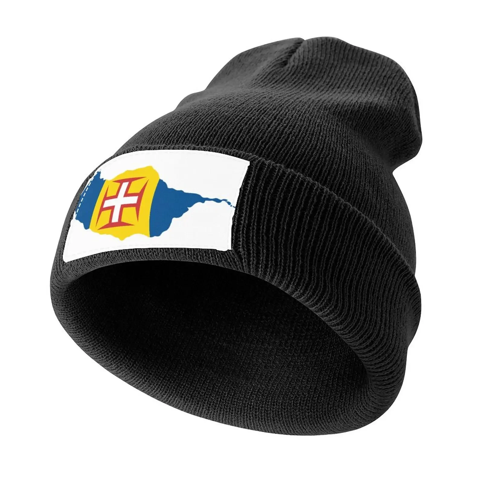 

Madeira Map Flag Knitted Cap Hat Man Luxury tea Hat Luxury Hat Women's 2025 Men's