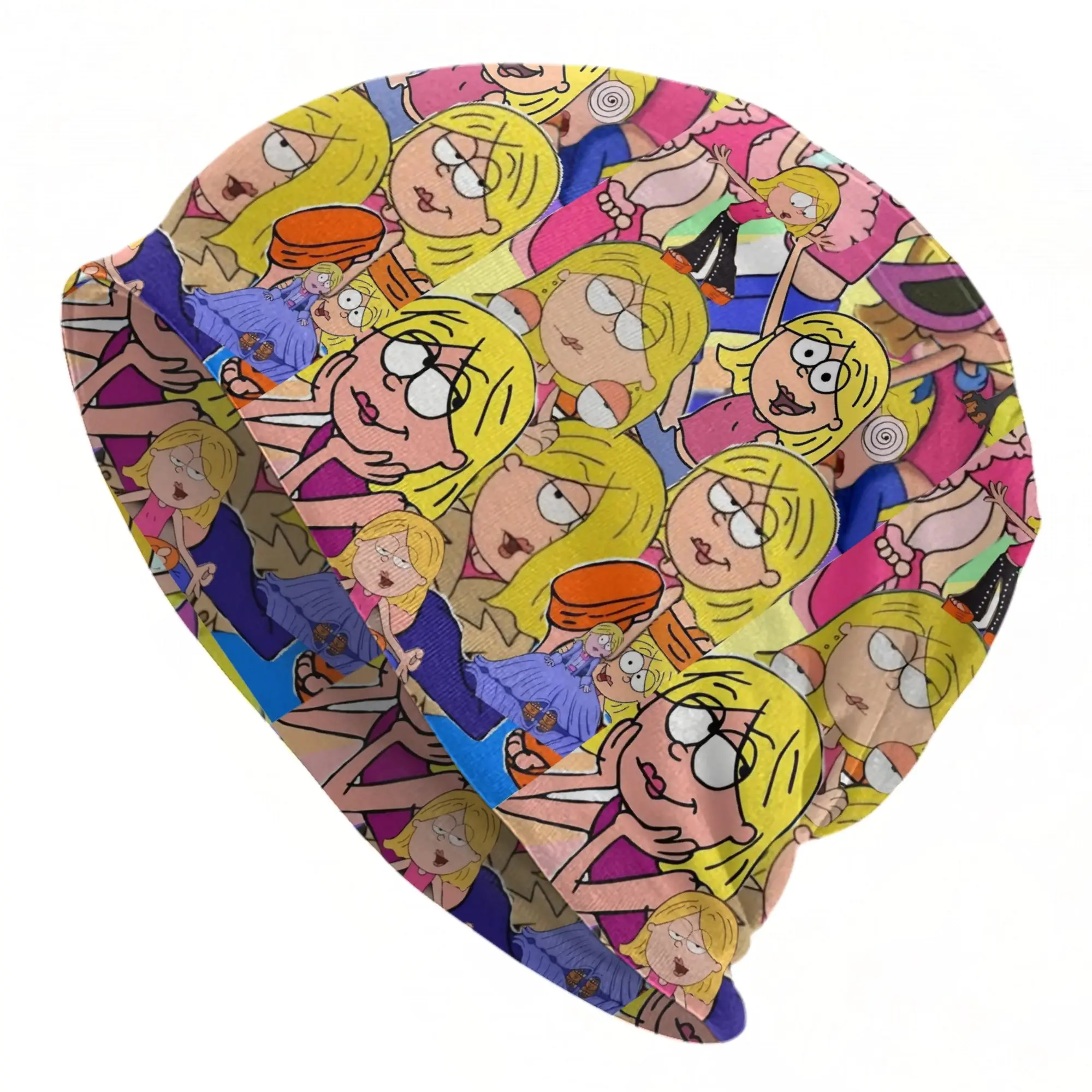 Lizzies Cartoon McGuires Bonnet Hats Hip Hop Ski Skullies Beanies Gorro para hombres y mujeres, gorros cálidos de doble uso