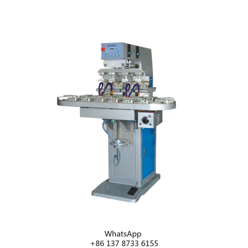 Taoxing 4-Color Ceramic LED Motorised Tampografia Bulb Automatic Ink Cup For Pad Printers