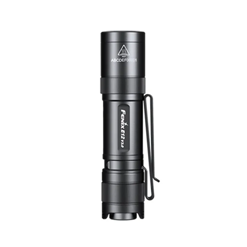 Fenix E12 V2.0 Portable High Brightness LED Flashlight Mini Outdoor Home Use Small Handheld Torch Strong Light Bulb Battery Life