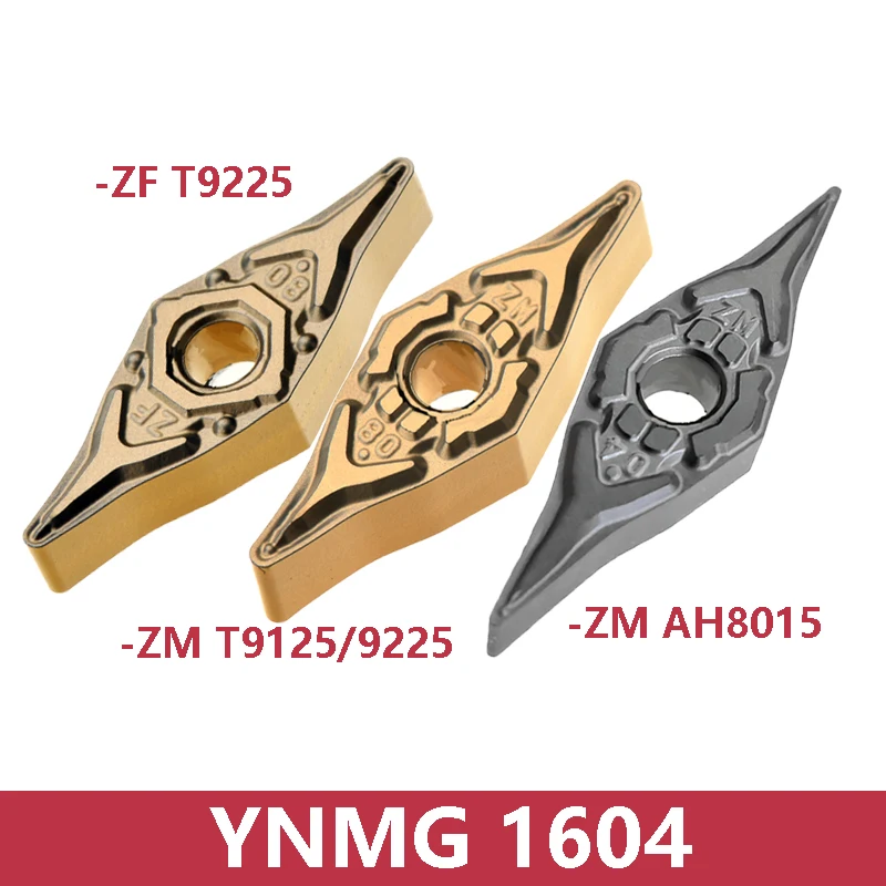 Original YNMG160404-ZF YNMG160408-ZM T9225 T9125 AH8015 Carbide Inserts Angle of 25 Degrees YNMG 160404 160408 -ZF-ZM 10pcs/box