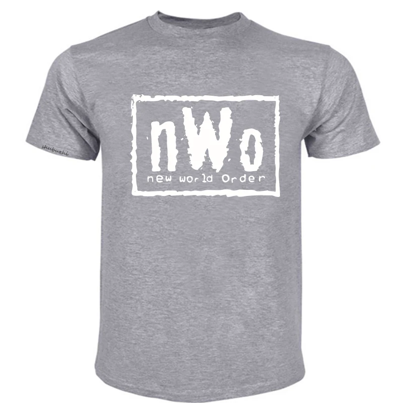 nWo T-Shirt Wrestling Vest LWO Elite Wolfpac M- XXL Summer Men\'S fashion Tee Short Sleeve Comfortab