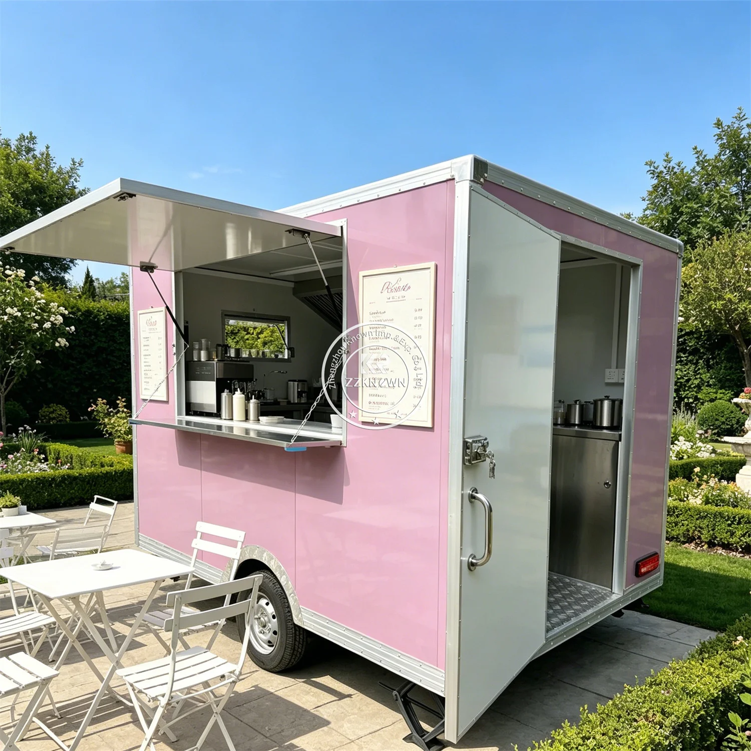 

Street Concession Mobile Fast Food Trailer Mobile Bar Snack Coffee Kiosk Ice Cream Pizza Cart Food Truck Fully Equipped