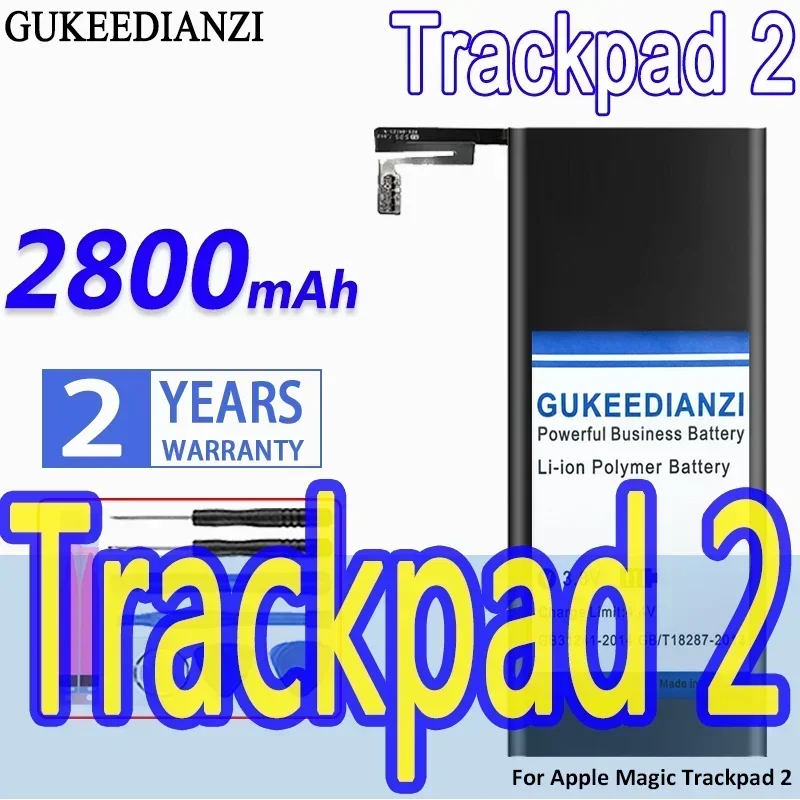 High Capacity GUKEEDIANZI Battery 2800mAh For Apple Magic Trackpad 2 A1542 020-8446