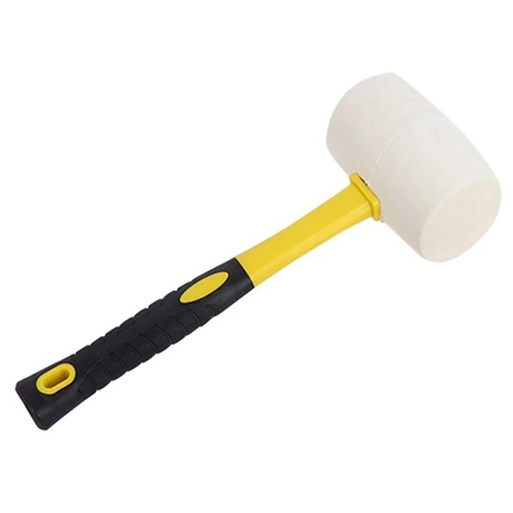 1pc Rubber Hammer Double Face Rubber Hammer For Flooring Tiling And Door Window Home Decoration Elastic Tile Installation Hammer