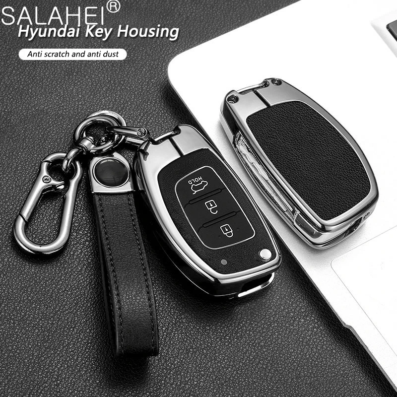 Car Remote Key Case Cover Shell Fob For Hyundai Solaris Creta IX25 Kona Tucson Sonata FE I40 Elantra IX35 I20 IX45 HB20 Accent