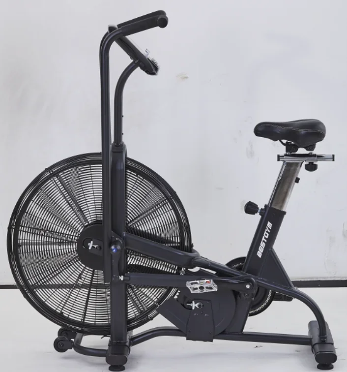 MOTION AIR BIKE, FAN EXERCISE BIKE WITH UNLIMITED RESISTANCE AND DEVICE HOLDER