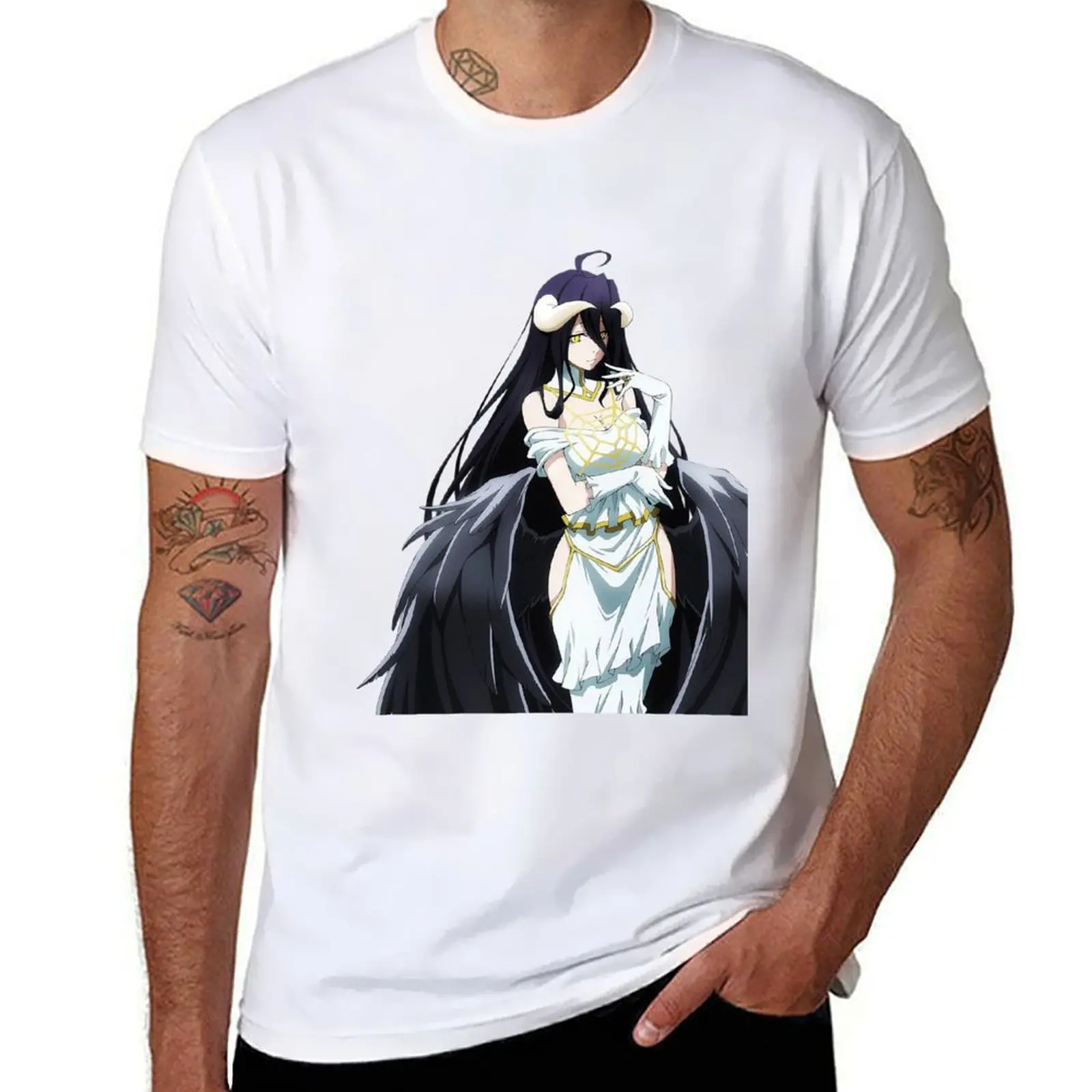 

shirt for man Albedo cotton T-Shirt t man t designer pack (Overlord) shirts man shirts t funny for cotton