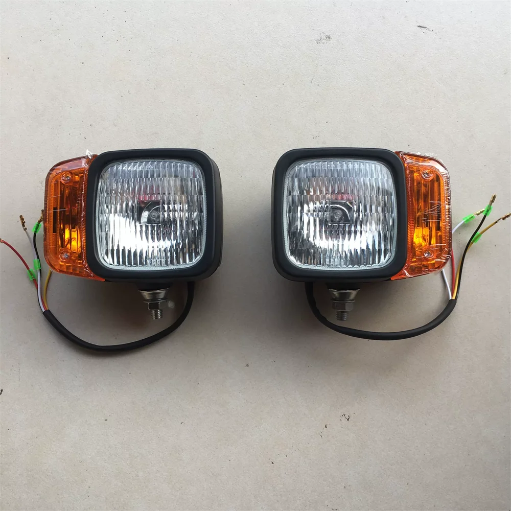 For Xinyuan Excavator Accessories Front Headlamps Jinggong Xinhao Small Loader Front Headlamps with Turning Lights 24v