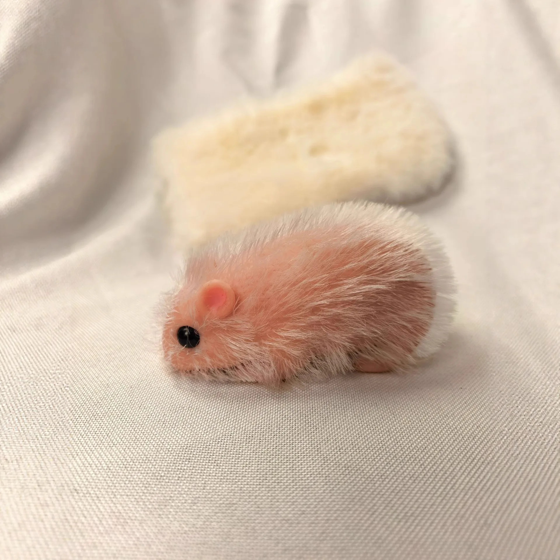 Simulation Animal Hamster Silicone Reborn Doll Decompression Toys Cute Hamster With Feeding Accessories Newborn Baby Reborn Doll