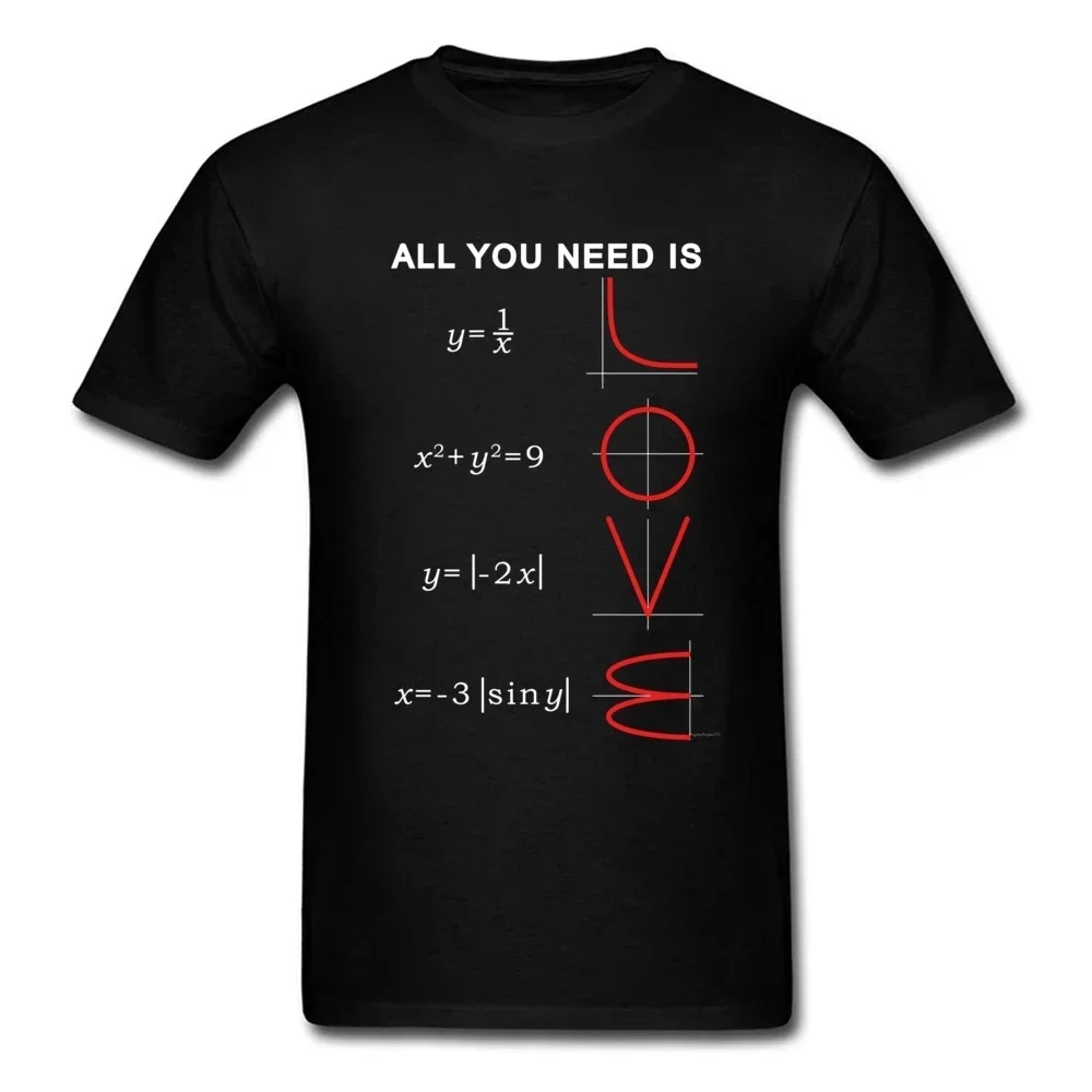 Hot SaleTshirtsA Ll You Need Is Geometric Algebra Equation Graph Love Math Science Problem Black Fashion New Printed T Shirt