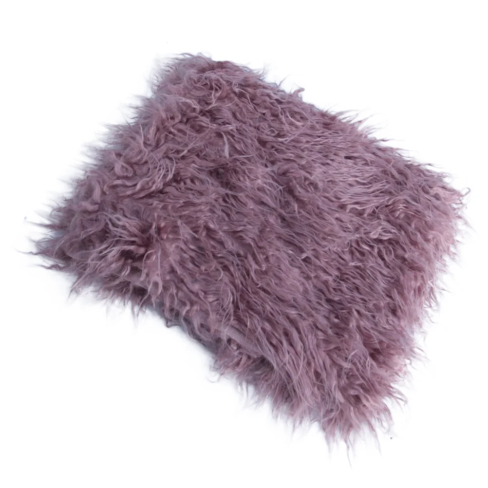 

Comfortable Baby Photography Blanket Purple Cozy Safe for Newborn Photo Sessions Keeps Warm Adorable Baby Photo Props