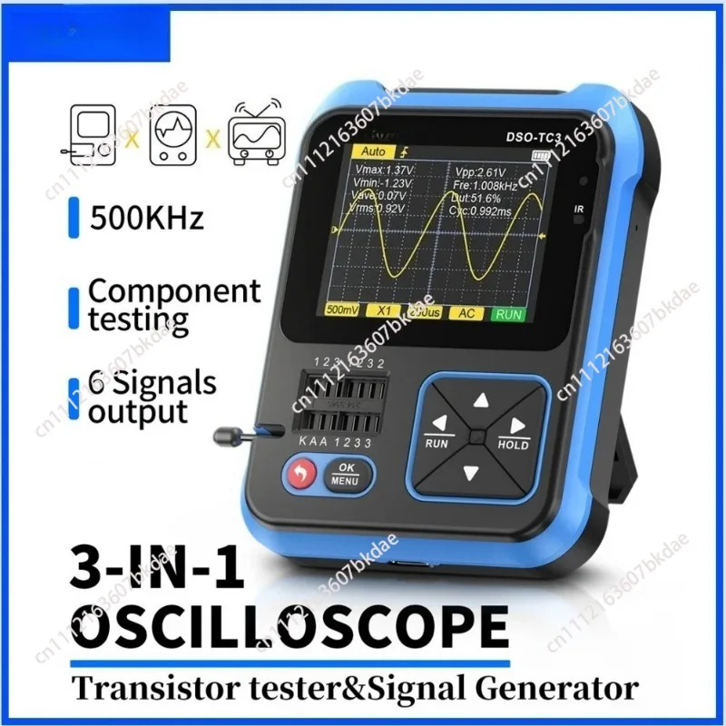 Handheld oscilloscope transistor tester signal generator three-in-one DSO-TC3