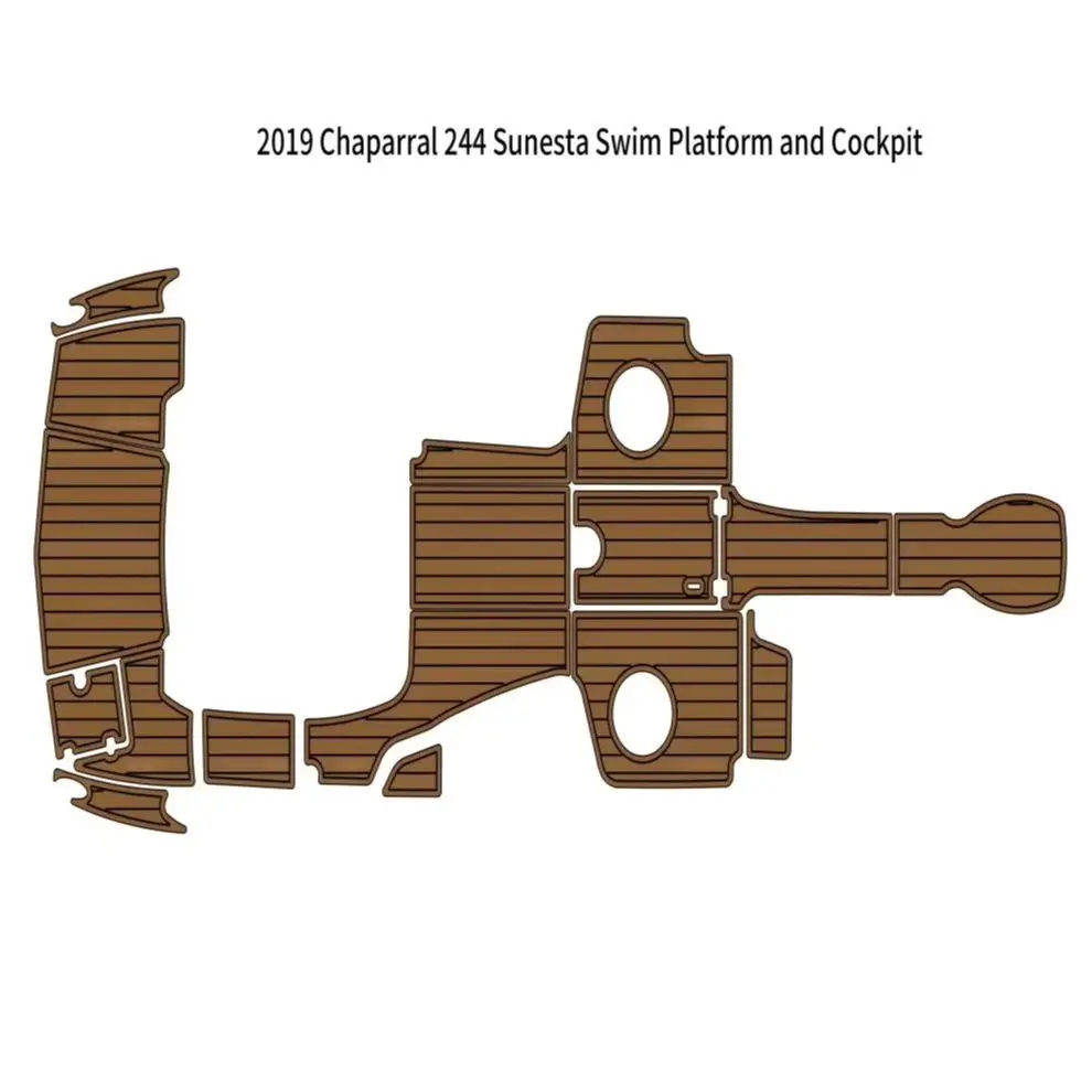

2019 Chaparral 244 Sunesta Swim Platform Cockpit Pad Boat EVA Foam Teak Floor Mat SeaDek Gatorstep Style Self Adhesive VK7Y2