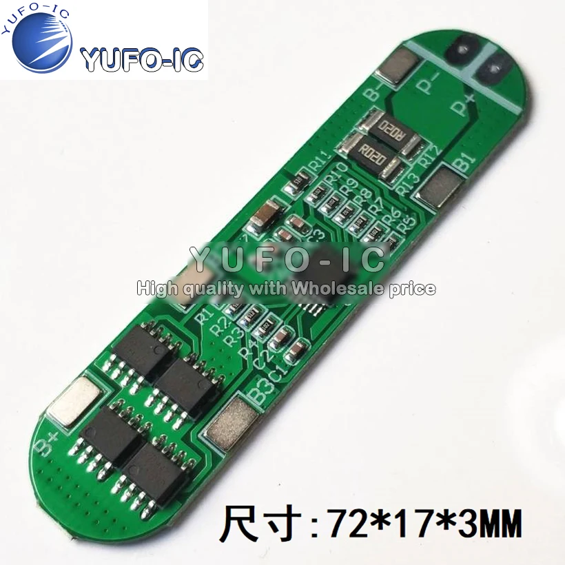 4S Series 14.8V 18650 Lithium Polymer Battery Protection Board 16.8V anti-overcharge over-discharge 12A Current Limit