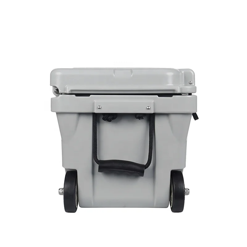 Factory outlet Plastic 125QT ice bucket box hard cooler box rotomolded cooler box camping cooler with wheel