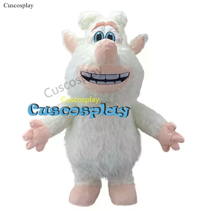 2m/2.6m Cute Inflatable White Snow Monster Costume For Entertainment Adult Furry Blow Up Mascot Suit Fancy Cosplay no battery