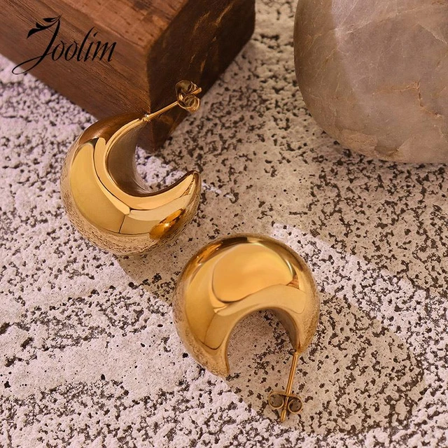 Stainless Steel Trending Products Jewelry Stainless Steel Hoop Earrings Fashion Aliexpress