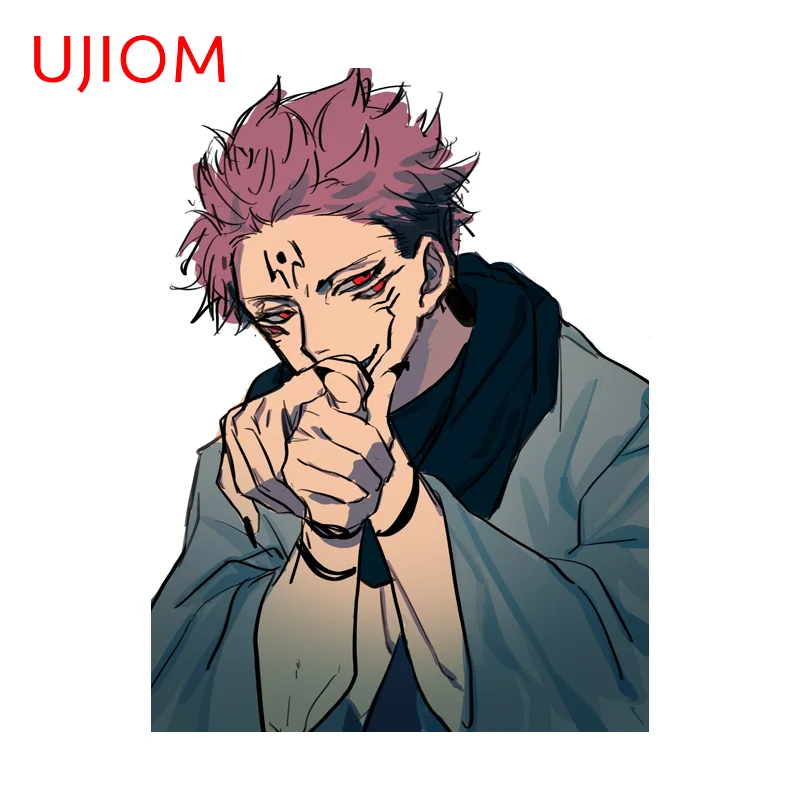 UJIOM Popular Artistic Sukuna Wall Sticker Adorable Unique High Quality Decal Customizable Fashion Computer Case Wallpapers