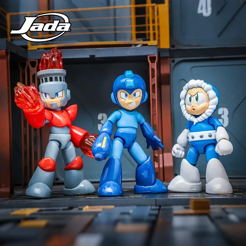 JADA Toys Mega Man 4.5" Action Figure Fire Man Ice Man Window Box JD34222/JD34223/JD34507