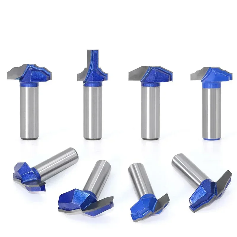 1 Stück 1/2 Schaft Holzbearbeitung Türrahmen Fräser Bits für Holz Hartmetall lassical Tür Schrank Bits Gravur Fräsen Cutte
