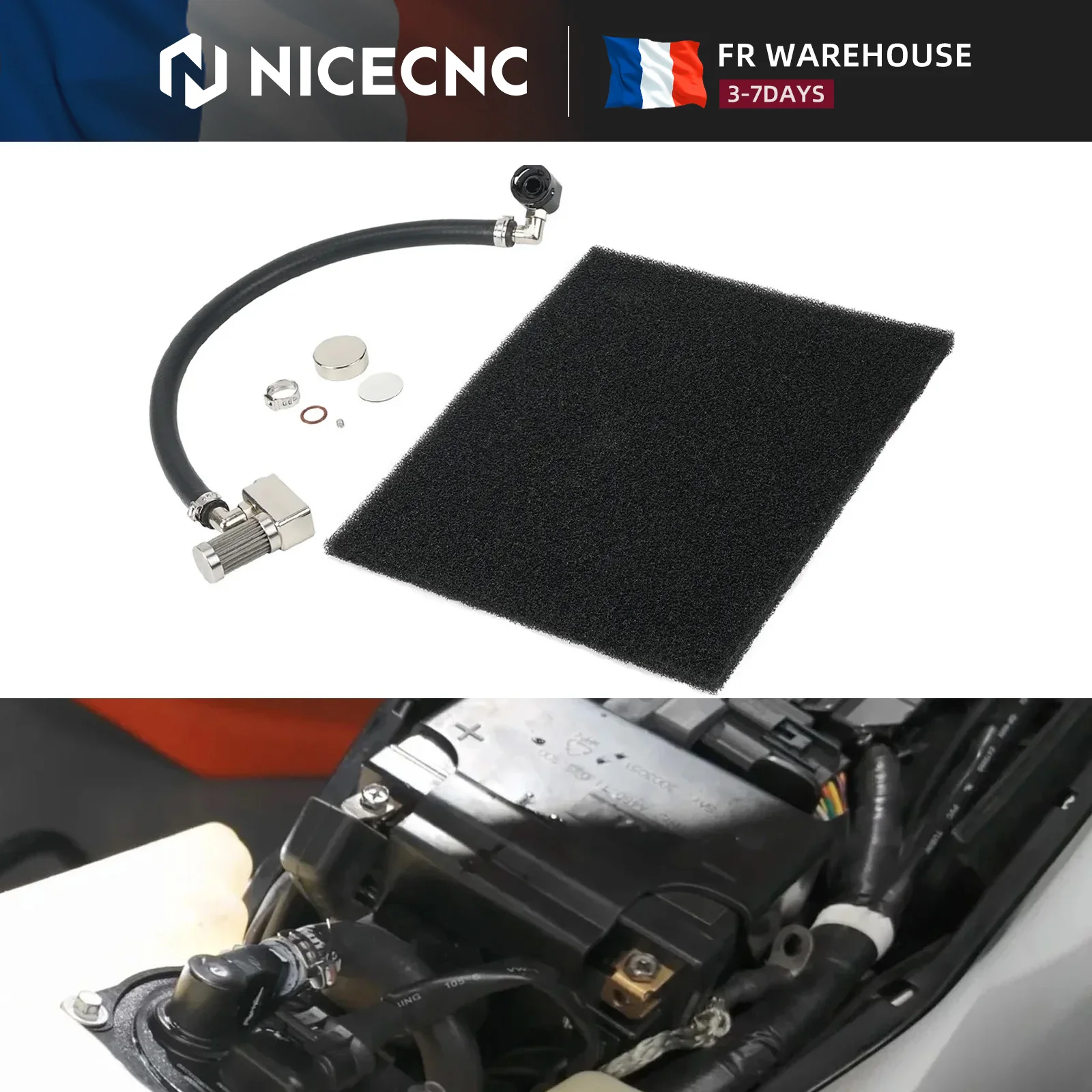 Tube d'extension de réservoir de carburant pour Husqvarna TE 300 2026 2025 2024, kit de transfert de carburant pour TE 250 150 FE 501 FE 450 FE 350 FC TX 300 TC 125