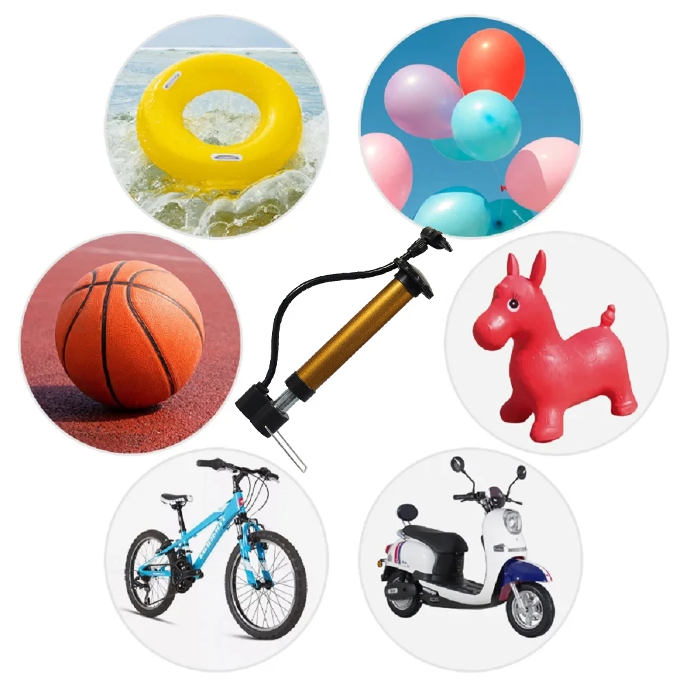 1Pcs Bicycle Pump Inflator Cycling Hand Mini High Pressure Bicycle Pumps Air Ball Pump For Football Basketball Bike Accessories