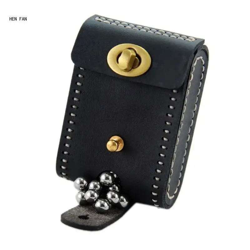 

Slingshots Steel Balls Bag Slingshots Balls Pouches PU Leather Belt Bag Utility Tool Bag Small Storage Case for Hunting M89D