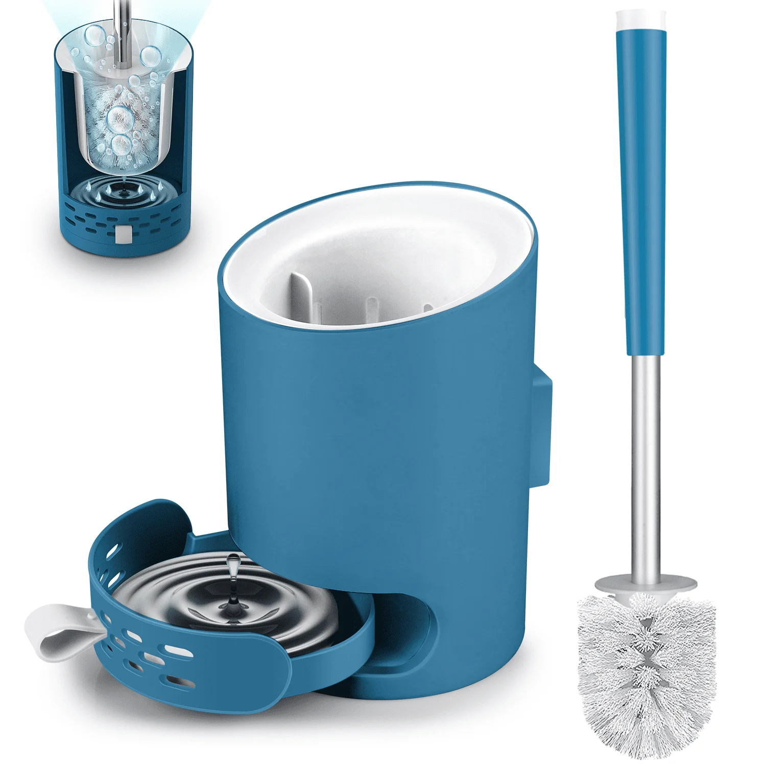 Toilet Brush and Holder Set Toilet Bowl Brush and Caddy Scrub Brush with Holder Clean other hard-to-reach areas of the toilet