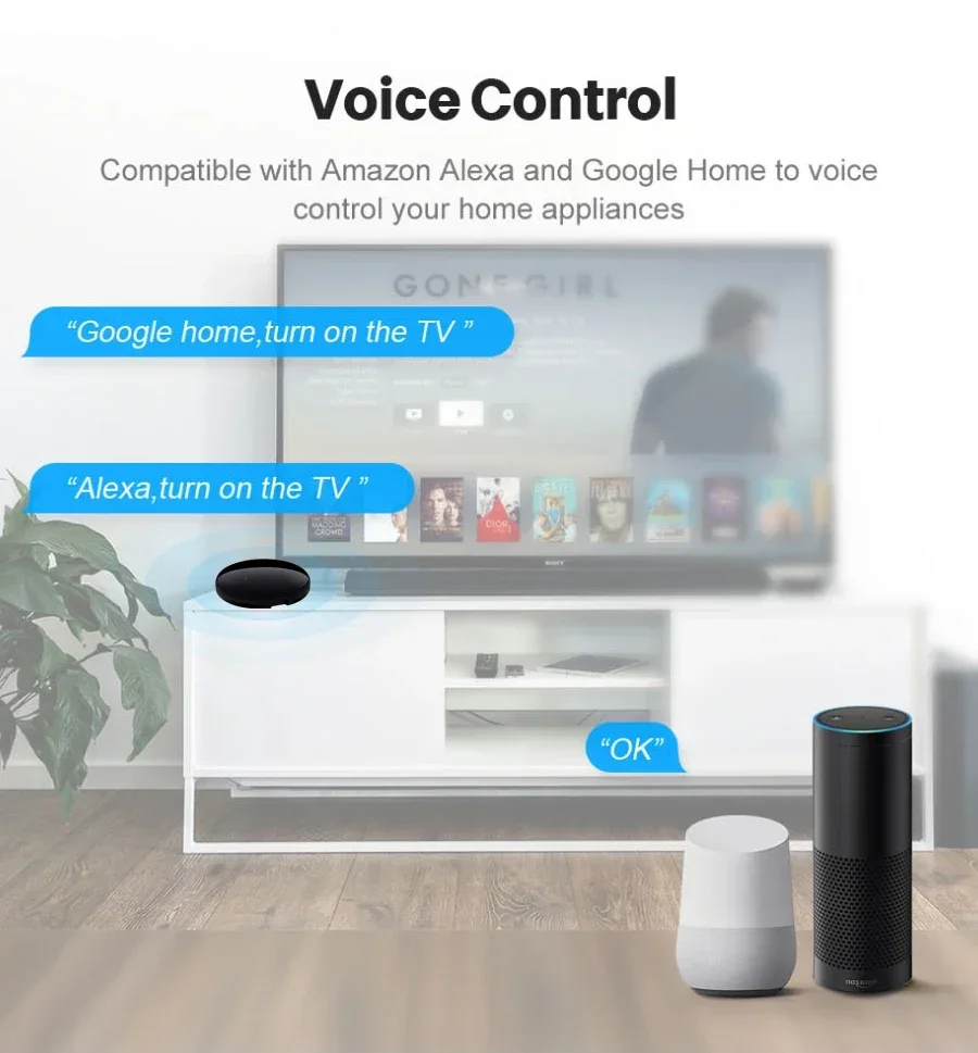 Tuya Zigbee 3.0 جهاز تحكم عن بعد ذكي بالأشعة تحت الحمراء لتلفزيون التيار المتناوب المنزل الذكي الناسف الأشعة تحت الحمراء جهاز تحكم عن بعد عالمي لـ Alexa Google Home