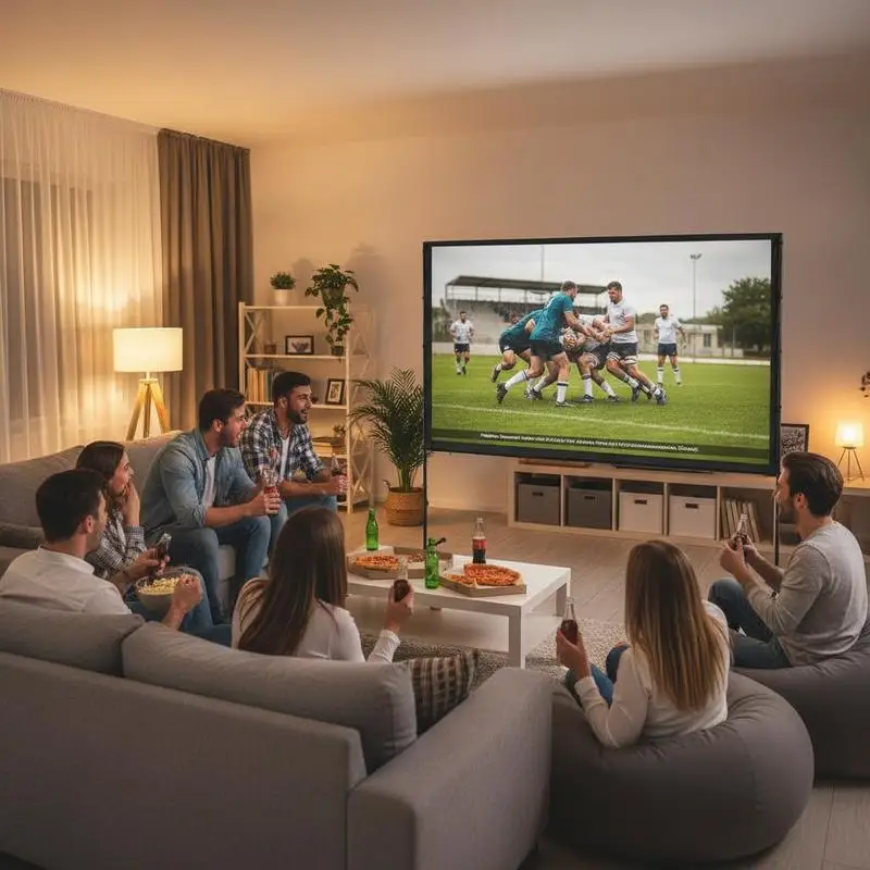 

Movie Projection Display 100-inch 16:9 4K 1080P HD for Home Theater Backyard Movie Night Garden Party, Foldable Polyester Fabric Stable Base Design Portable Carrying Bag Included