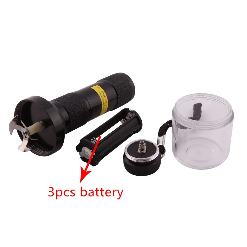 Electric Torch Pattern Aluminum Crusher Crank Leaf Smoking Grinder Spice Muller Machine