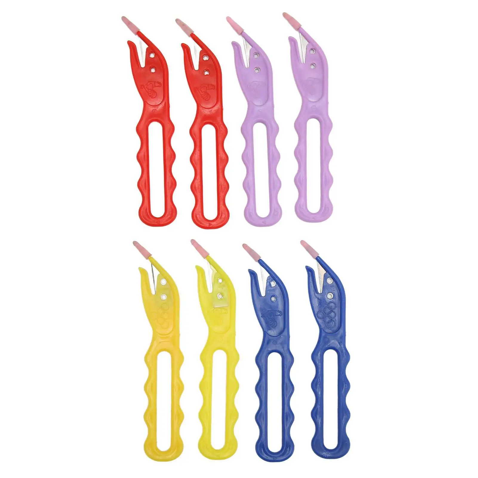 

8 шт. портативный резак для резины безболезненный аксессуар для волос красочный инструмент для легкого удаления резиновой ленты