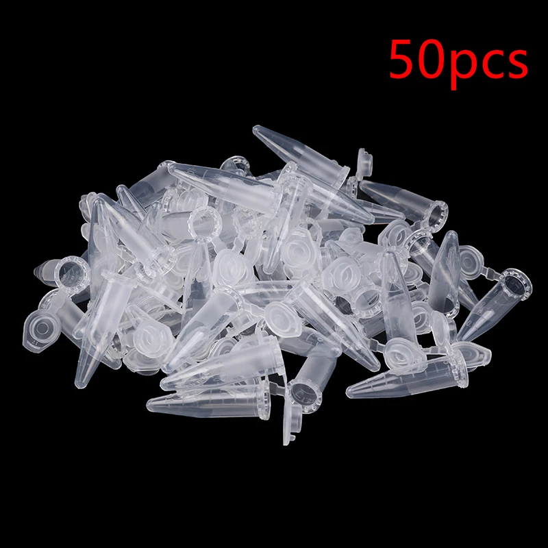 Laboratory Samples Disposable Transparent Micro Plastic Centrifuge Tubes With Snap Lid Container Lids 1.5ML