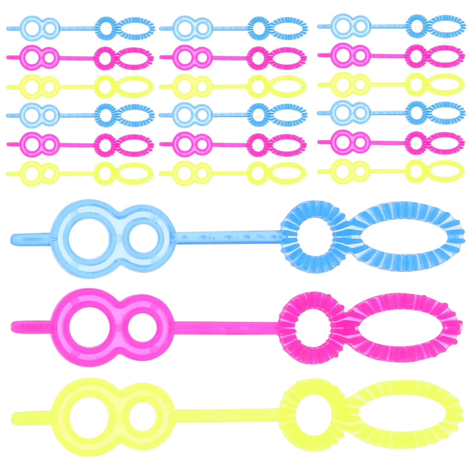 

100Pcs Creative Bubble Blower Stick Funny Bubble Making Wands Interesting Bubble Maker Toys for Children Kids Teens (Random Colo