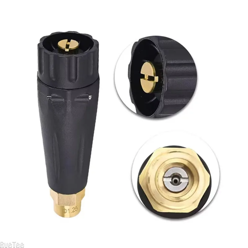 Automatic Car Wash Tool G1 4 Inlet Foam Nozzle High Pressure Washer Water Gun Cleaning with 1 2mm Orifice for Outdoor Tools