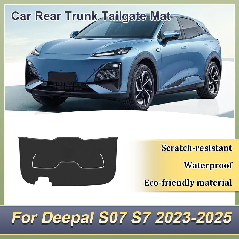

Car Rear Trunk Tailgate Anti-Kick Mat For Deepal S07 S7 2023-2025 PU Leather Decoration Pad Anti-Dirty Cover Auto Accessories