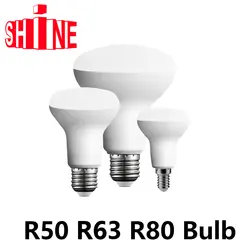 1-10Pcs LED E27 E14 Bath Lamp Mushroom Bulb R50 R63 R80 220V 6W 10W 12W non strobe warm white light in line with ERP2.0