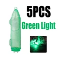 5 piezas de color verde