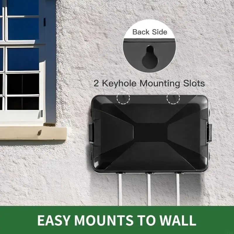 صندوق كهربائي خارجي مقاوم للماء بـ 7 منافذ لإضاءة حمام السباحة والحديقة يمكن تركيبه على الحائط #4